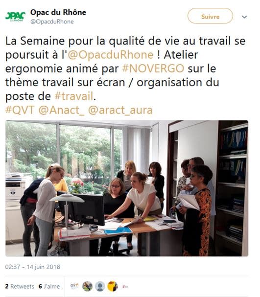 Novergo sur le réseaux sociaux